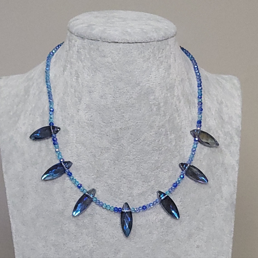Artisinal Blue Celestial Necklace